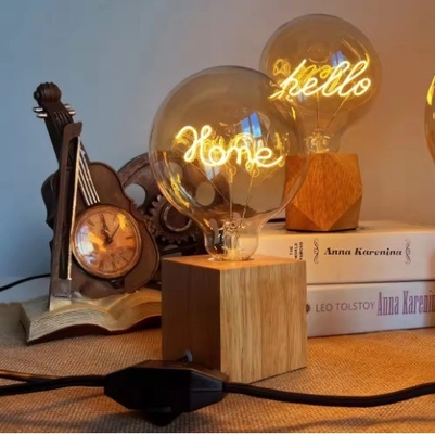 GLOBE G125 серия LED декоративная лампочка Edison с настраиваемыми узорами или текстом