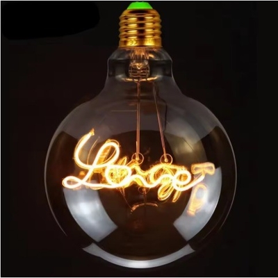 GLOBE G125 серия LED декоративная лампочка Edison с настраиваемыми узорами или текстом