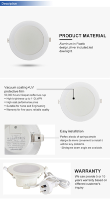 IP44 Рейтинг и осветительные решения Сервис 18W Smart Tuya Google Alexa LED Down Light