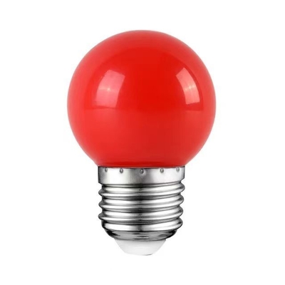 LED G45 Глобус Рождественские огни 1W Цветные ночные мини Эдисон E26 15W эквивалентная красная лампочка