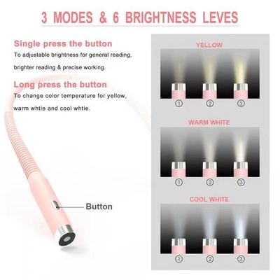 Регулируемый Neck Led Book Light для легкого чтения и защиты глаз