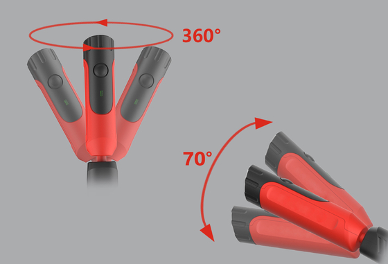500/250lm 2600mah Заряжаемая батарея светодиодный шейный свет в черном цвете с 80 Ra CRI