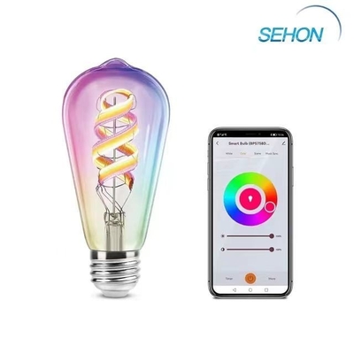 Снижаемая беспроводная Bluetooth Внутренняя умная светодиодная лампочка с RGB светом и управлением TUYA APP