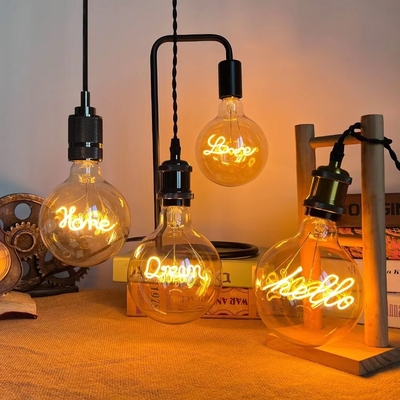 80 Ra Clear Amber G125 Series Dimmable LED Filament Bulb Ручная кнопка переключателя режима 4W