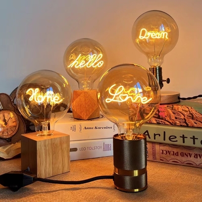 80 Ra Clear Amber G125 Series Dimmable LED Filament Bulb Ручная кнопка переключателя режима 4W
