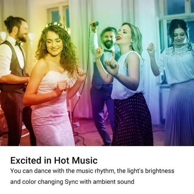 Умная лампочка с светодиодной лампочкой с RGB-светом и беспроводным управлением Bluetooth