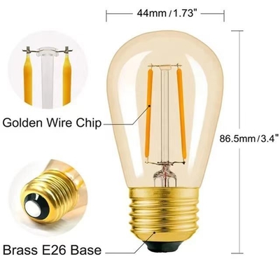 AC 120V A19 7W 800LM Стеклянные винтажные светодиодные лампочки с огней для длительного срока службы 50000 часов