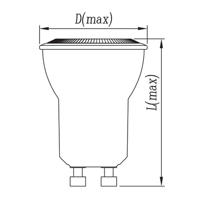 Домашний офис LED источник света MR11 GU10 4W 35mm Диаспотный свет 36D Угол луча 12V / 85-240V