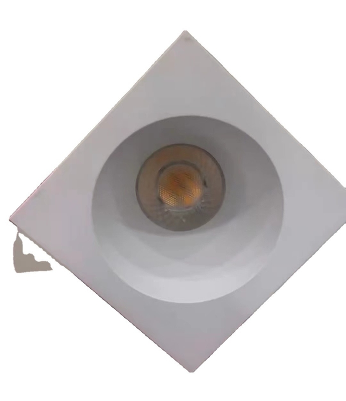 Одноглавые светофоры COB Светильники потолка 6W 3000K-3400K-4000K 3CCT Квадратные антиотблески