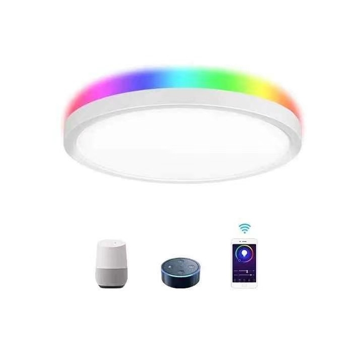 Алюминиевый сплав светодиодный умный свет 30w Slim Tuya Wifi Smart LED Ceiling Light для домашнего офиса