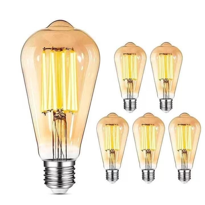 Жилое освещение ST64 E26 7W 800LM Тёмная светодиодная лампочка 3000K 120V/60Hz
