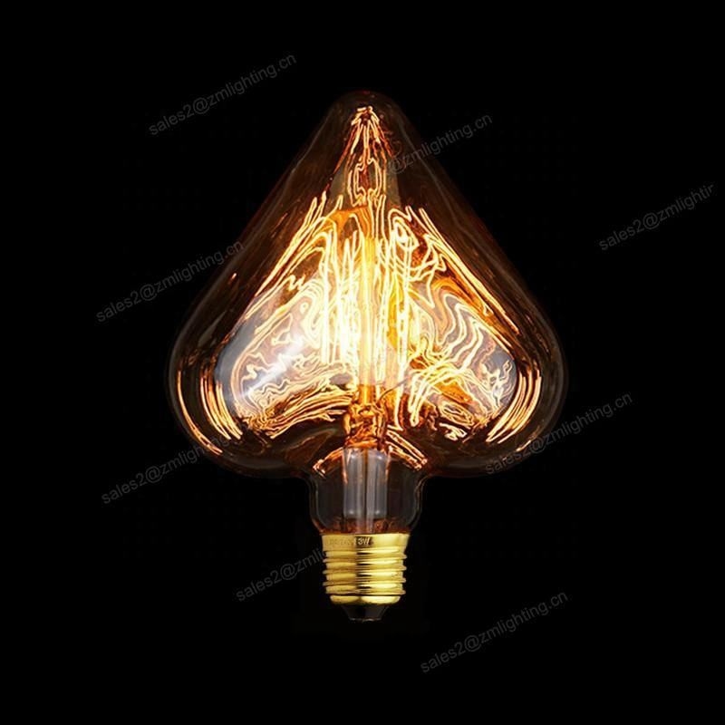 Ретро лампочка 110-220V Античная лампа накаливания St64 St58 E26 E27 B22 25w 40w 60w