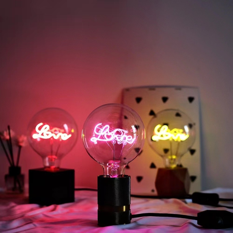 80 Ra Clear Amber G125 Series Dimmable LED Filament Bulb Ручная кнопка переключателя режима 4W