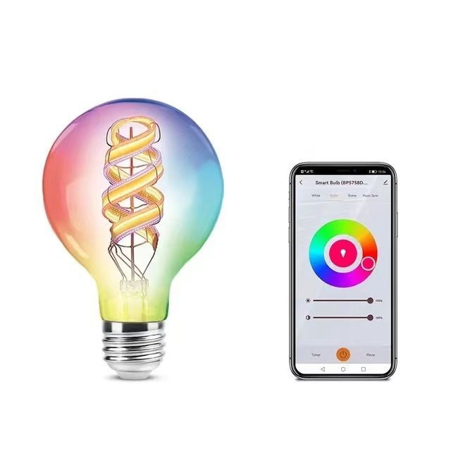 2200K-6500K Изменяющая цвет лампочка с беспроводным Bluetooth и TUYA APP Control
