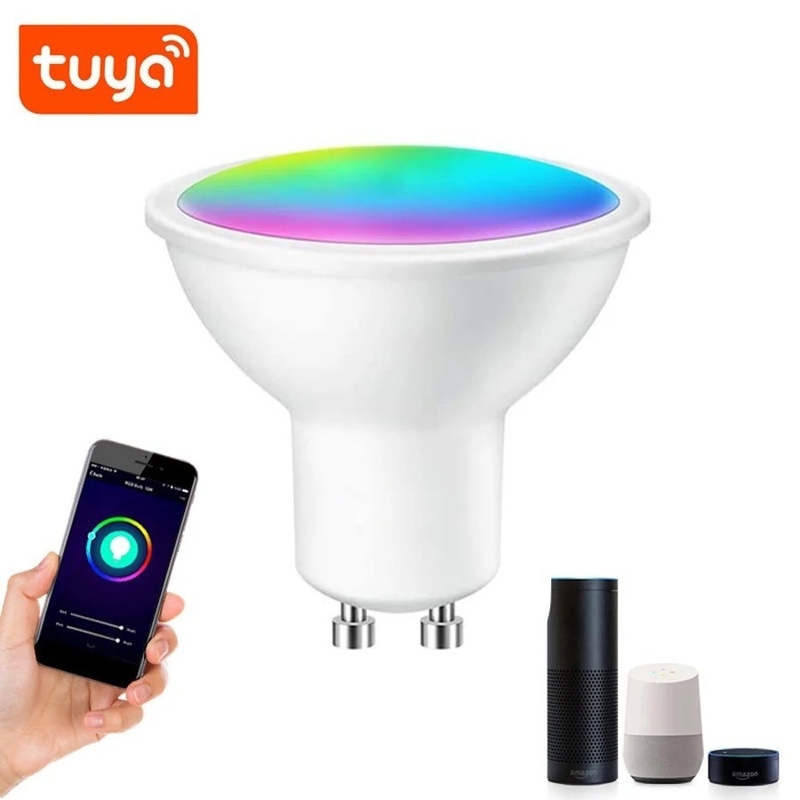 Дистанционное управление Smart WiFi GU10/MR16 Spot Bulb с поддержкой Google Alexa и затемнения